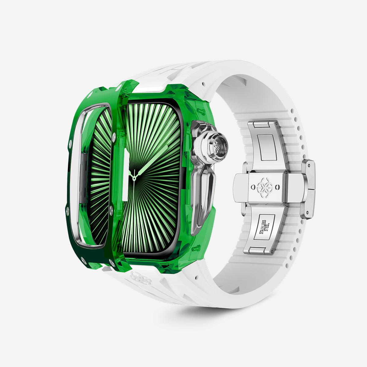 Sapphire Green Apple Watch Case for new Series 10 | Golden