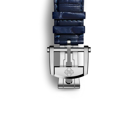Zoom Automatic Watch Strap / Alligator - Blue