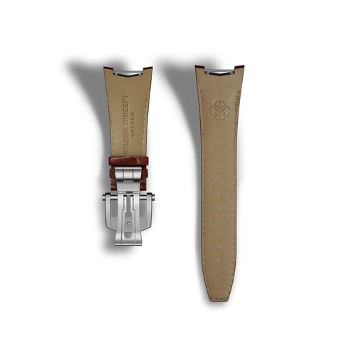 Zoom Automatic Watch Strap / Alligator - Brown
