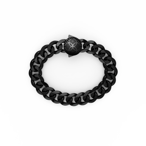 Bracelet - Cuban 13 MM - Black – ゴールデンコンセプト公式サイト