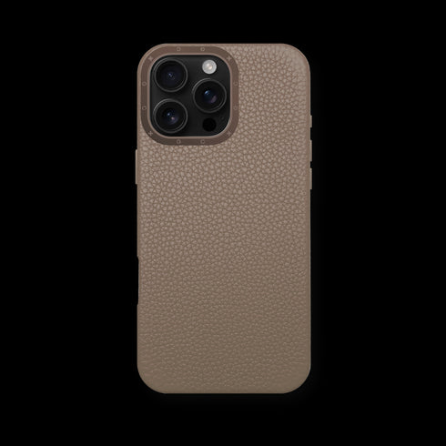iPhone Case 16 / Full-Grain Leather - Sand
