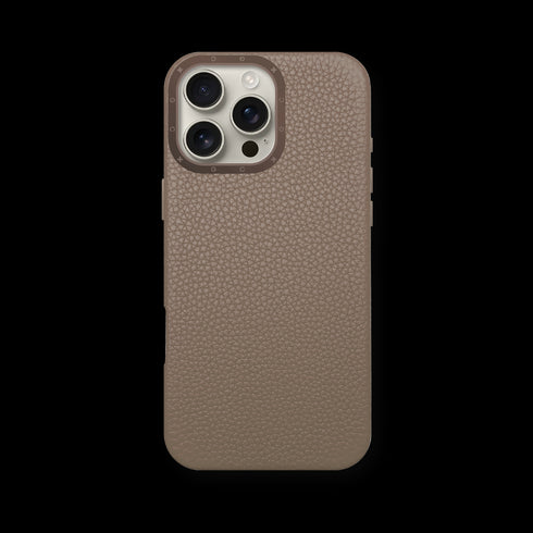 iPhone Case 16 / Full-Grain Leather - Sand