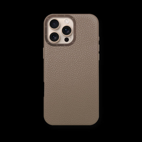iPhone Case 16 / Full-Grain Leather - Sand