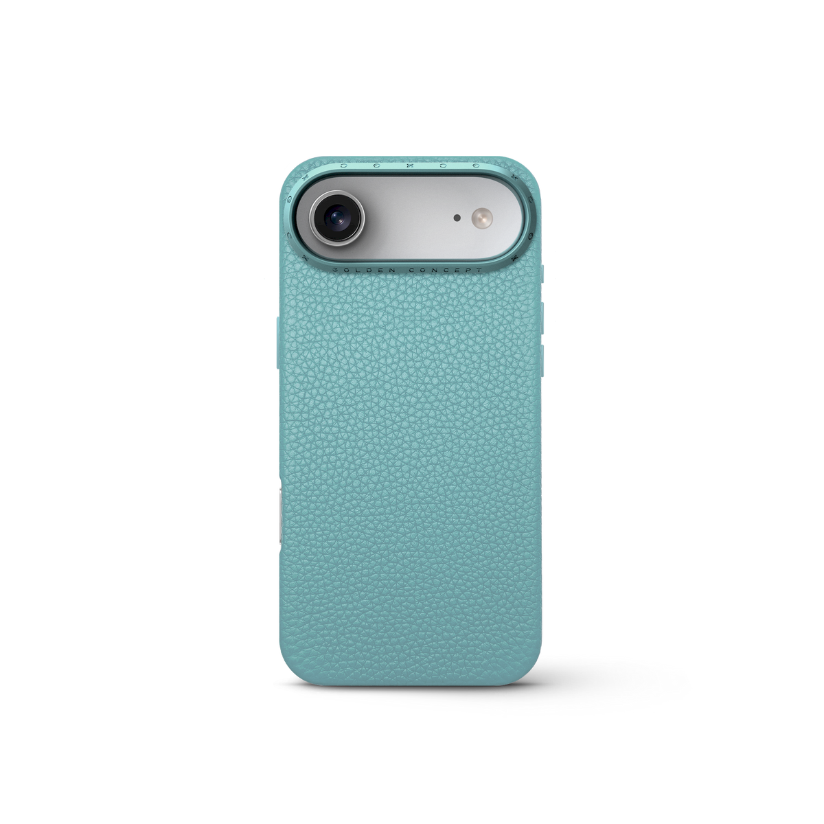 Sky Blue Leather Case, iPhone 17 Pro, Pro Max & Air | GOLDEN