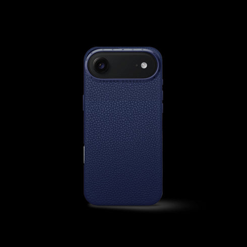 iPhone Case 17 - Full-Grain Leather - Midnight Blue