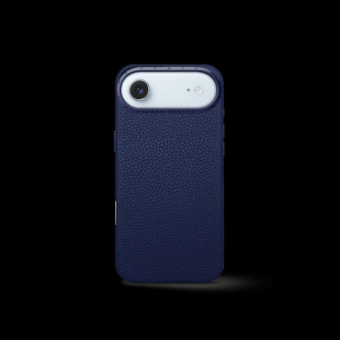 iPhone Case 17 - Full-Grain Leather - Midnight Blue