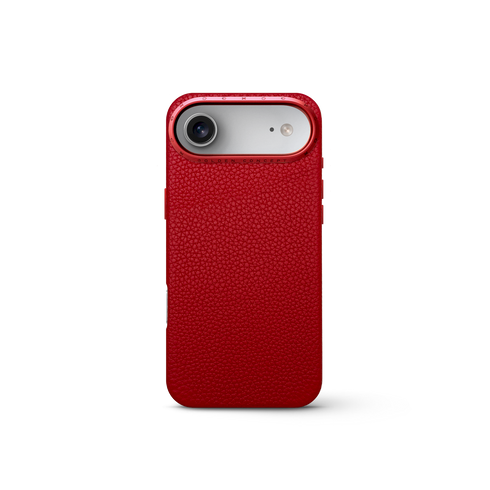 iPhone Case 17 - Full-Grain Leather - Cherry