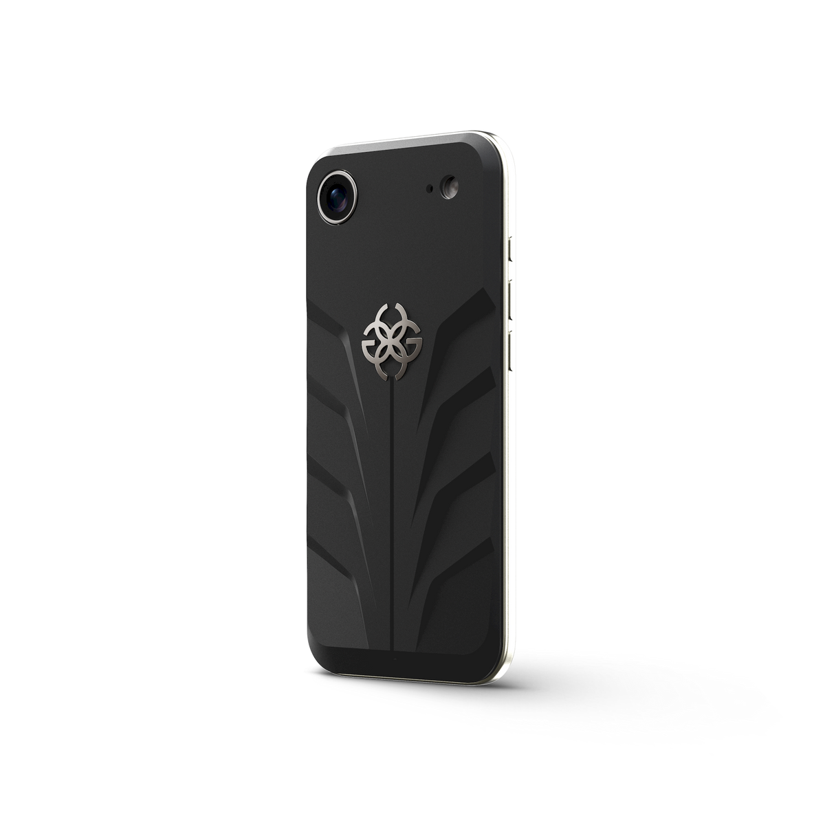 iPhone 17 Black Rubber Magnetic Shield Back Plate | GOLDEN CONCEPT