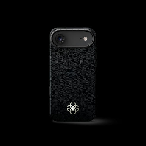 iPhone Case 17 - Saffiano Leather Logo