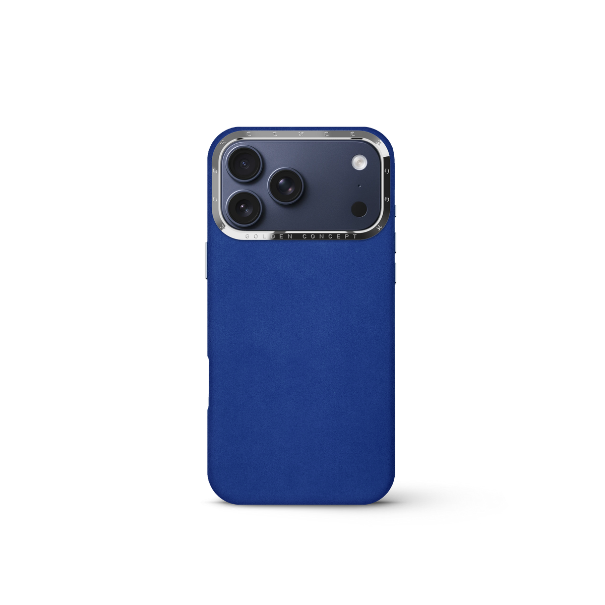 Blue Leather Case for iPhone 17 Pro, Pro Max & Air | GOLDEN