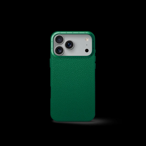 iPhone Case 17 - Full-Grain Leather - Evergreen