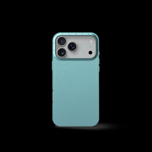 iPhone Case 17 - Full-Grain Leather - Sky