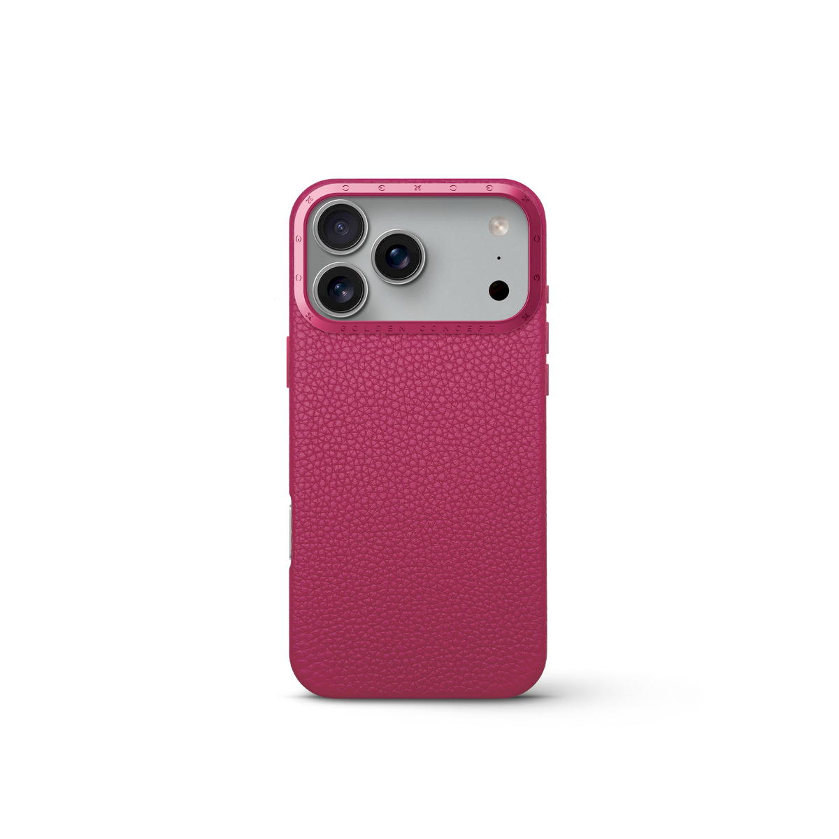 Pink Leather Case for iPhone 17 Pro, Pro Max & Air | GOLDEN