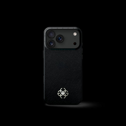 iPhone Case 17 - Saffiano Leather Logo