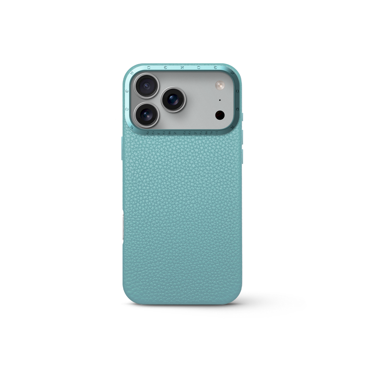 GOLDEN CONCEPT iPhone17promax用ケース Sky Blue Leather Case, iPhone 17 Pro, Pro Max & Air | GOLDEN