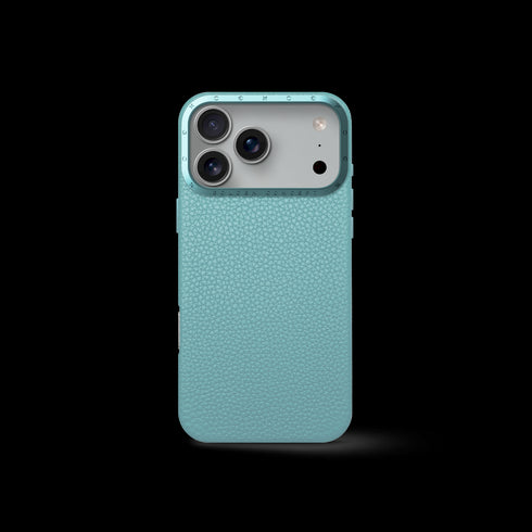 iPhone Case 17 - Full-Grain Leather - Sky