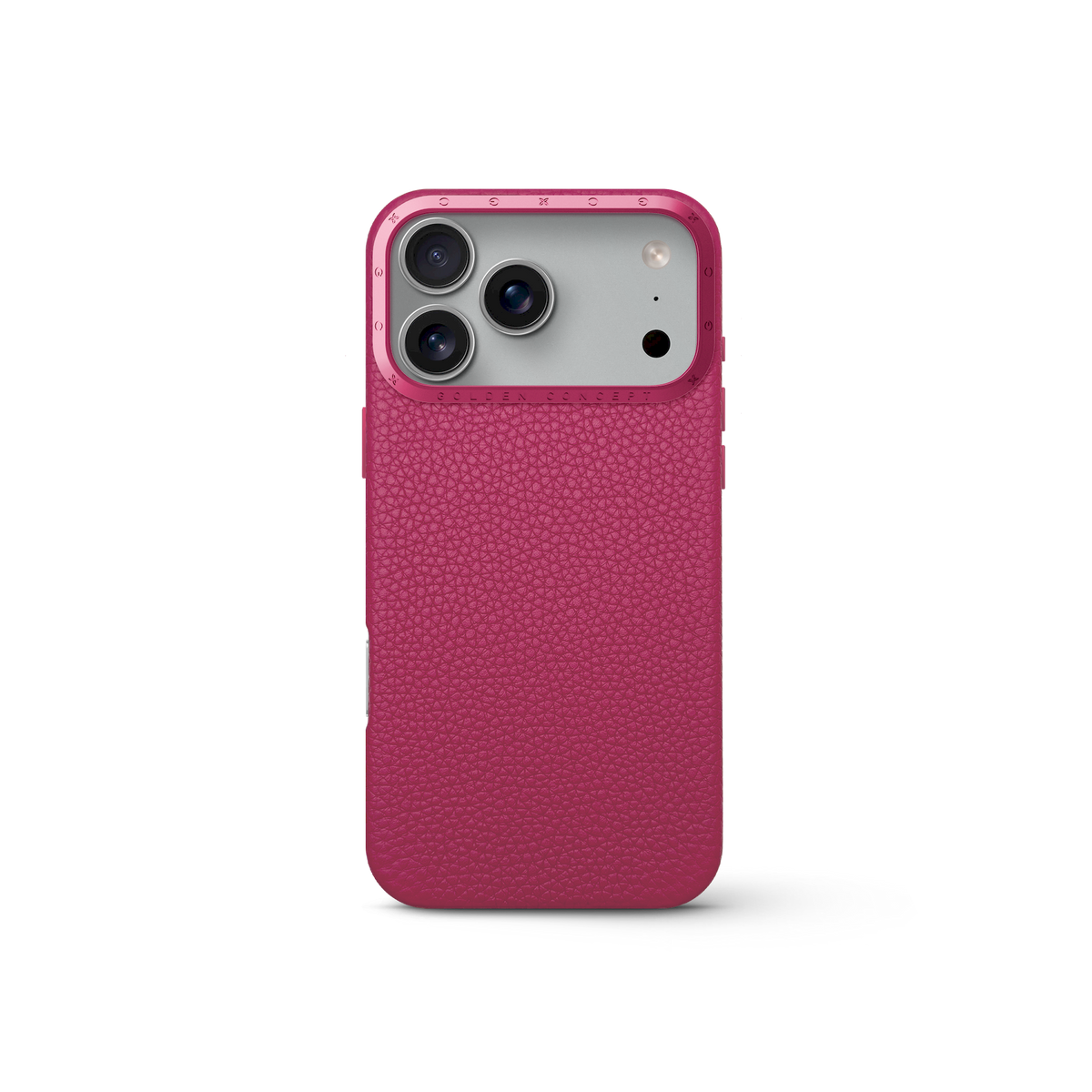 Pink Leather Case for iPhone 17 Pro, Pro Max & Air | GOLDEN