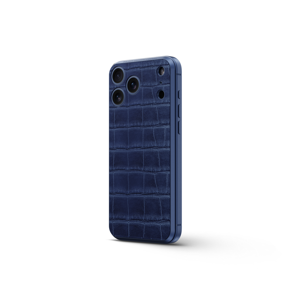 Full-Grain Leather Magnetic Shield Midnight Blue | GOLDEN CONCEPT
