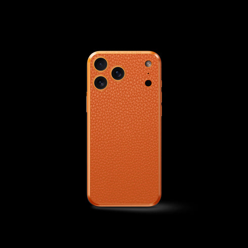 iPhone Case 17 / Magnetic Shield - Full-Grain Leather - Orange