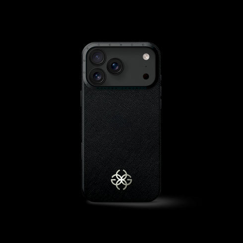 iPhone Case 17 - Saffiano Leather Logo