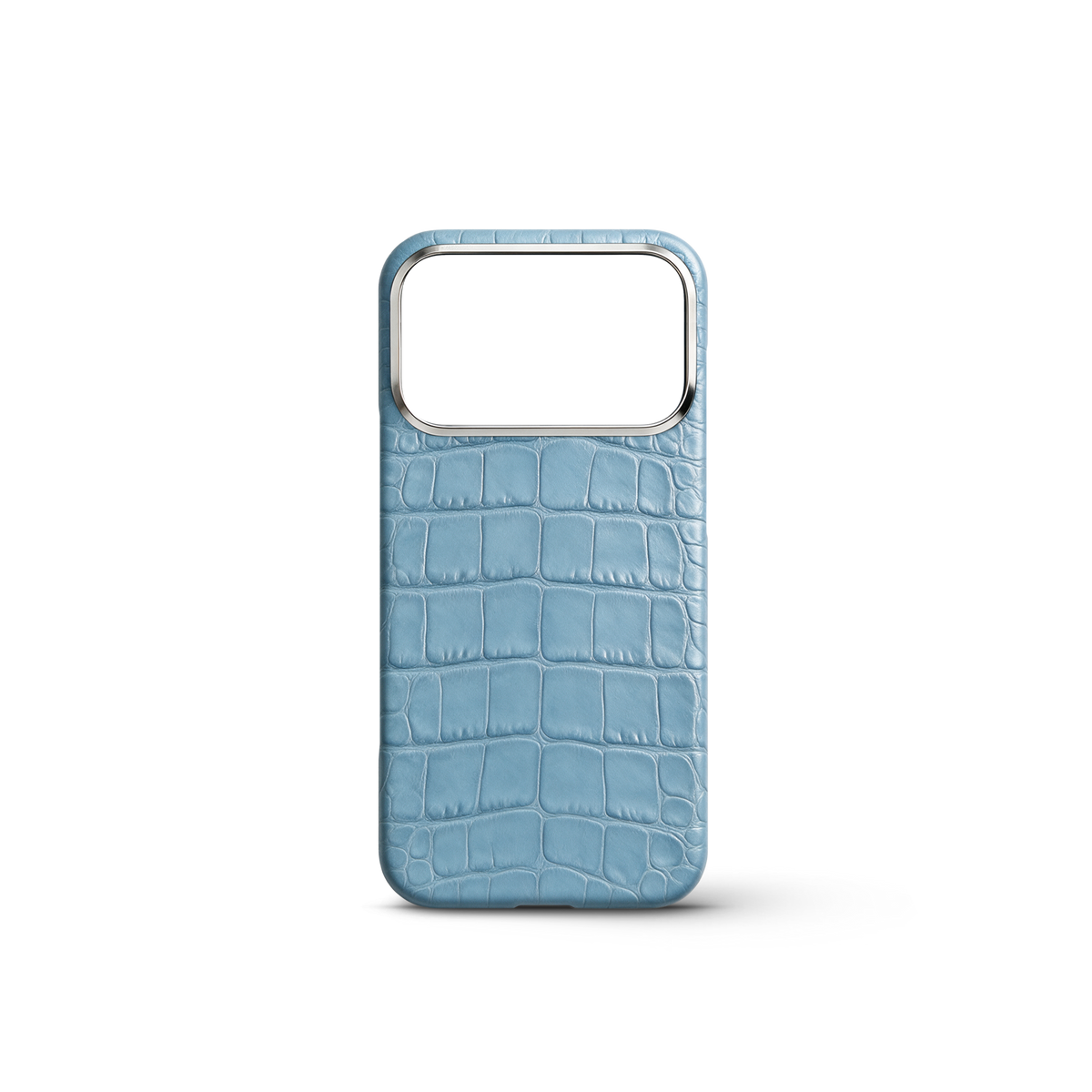 Light Blue Exotic Alligator iPhone 18 Pro Case | GOLDEN CONCEPT