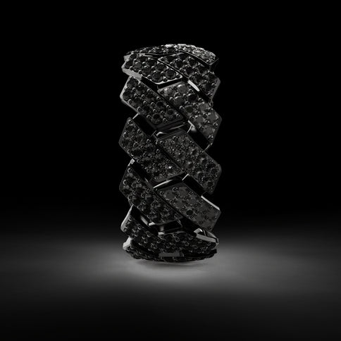 Ring - Cuban Iced - Black