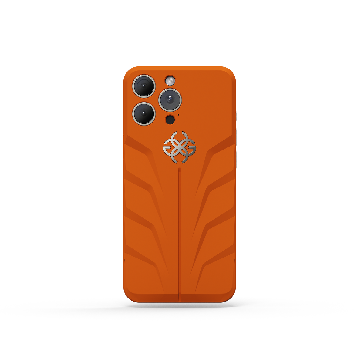 Racing Sport Rubber Magnetic Shield Sunset Orange | Golden