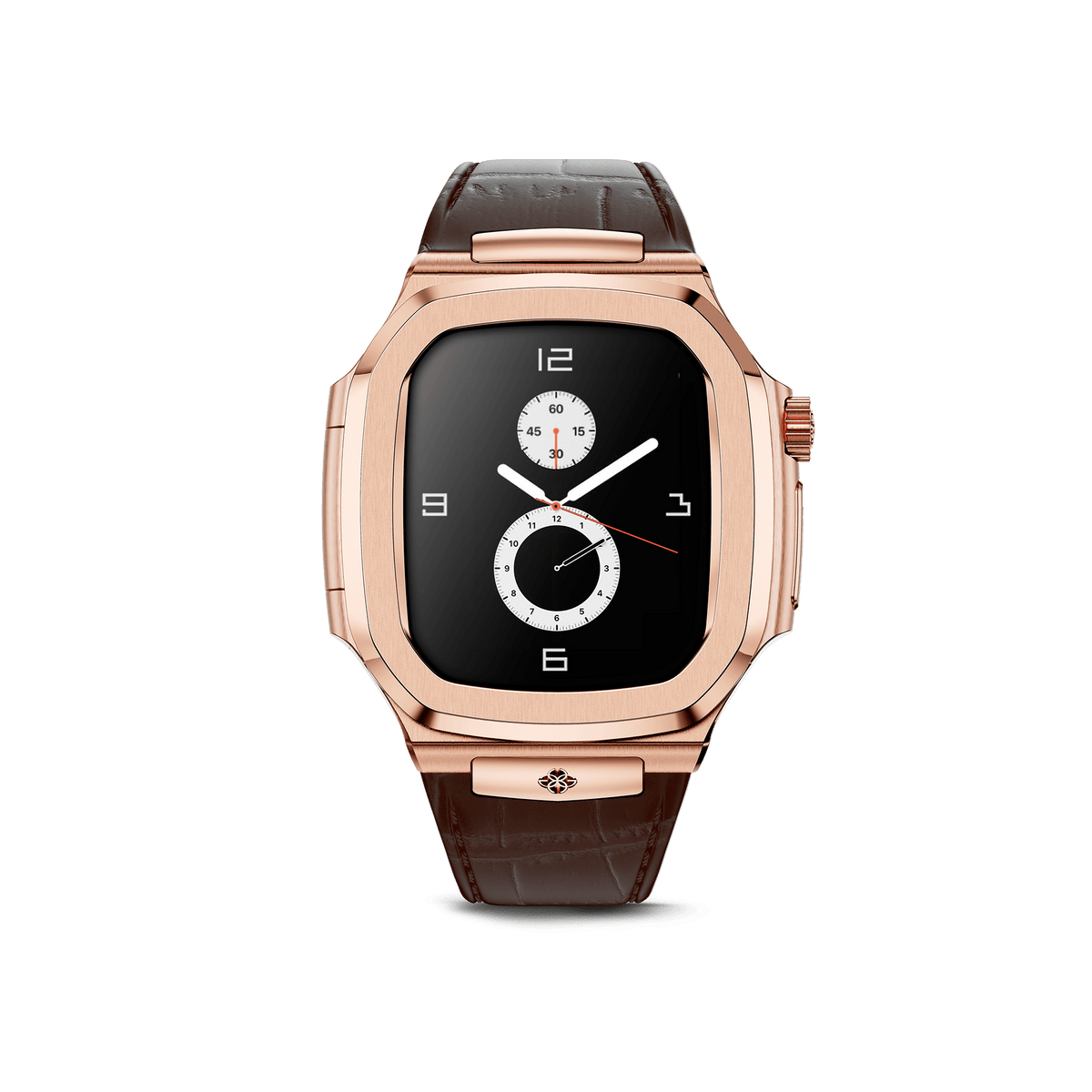 Apple Watch Case / ROYAL45 - Rose Gold Brown Leather – ゴールデン 