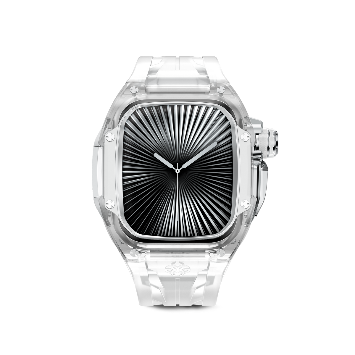 Crystal Steel Apple Watch Case for new Series 10 | Golden