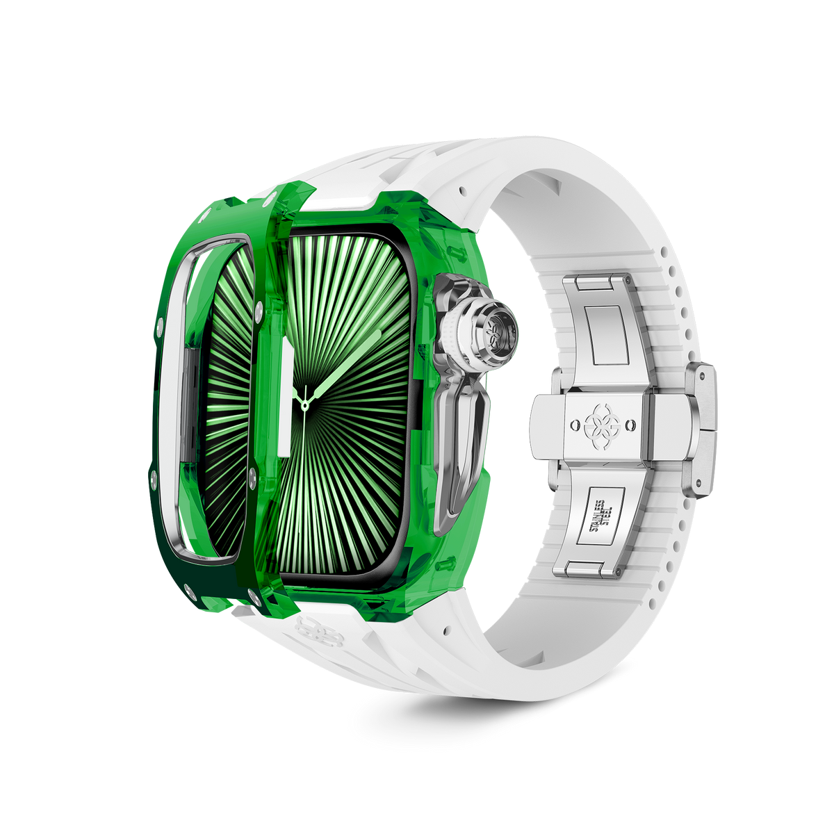 Sapphire Green Apple Watch Case for new Series 10 | Golden