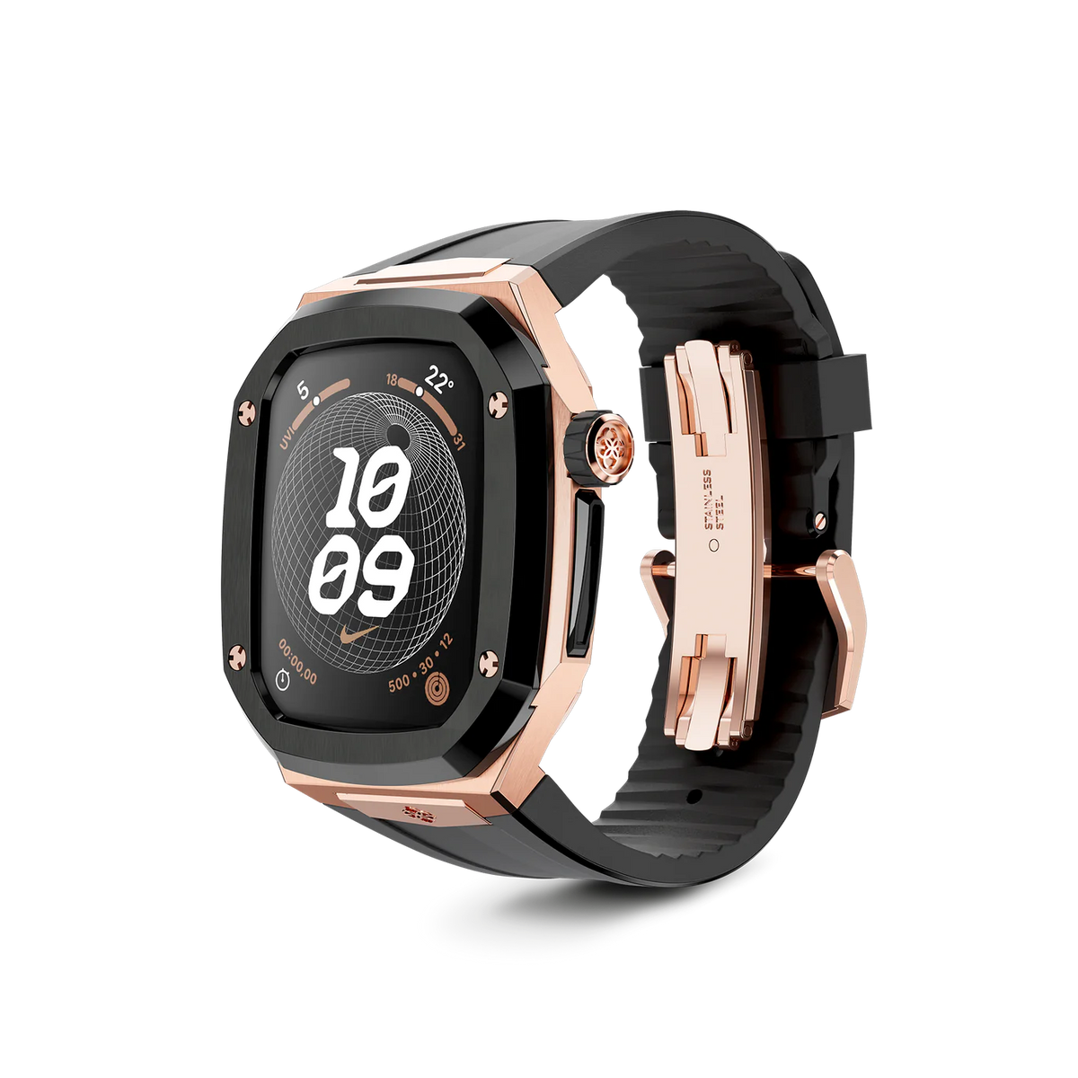 Apple Watch Case - SPIII44|45 - Rose Gold /Black