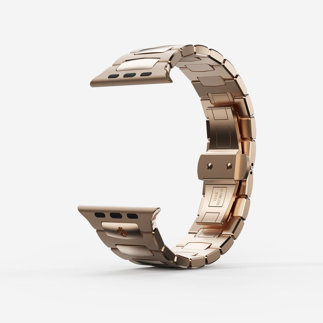 Royal Apple Watch Strap in Gold: Click-to-Resize | GOLDEN Royal Apple Watch Strap in Gold: Click-to-Resize | GOLDEN