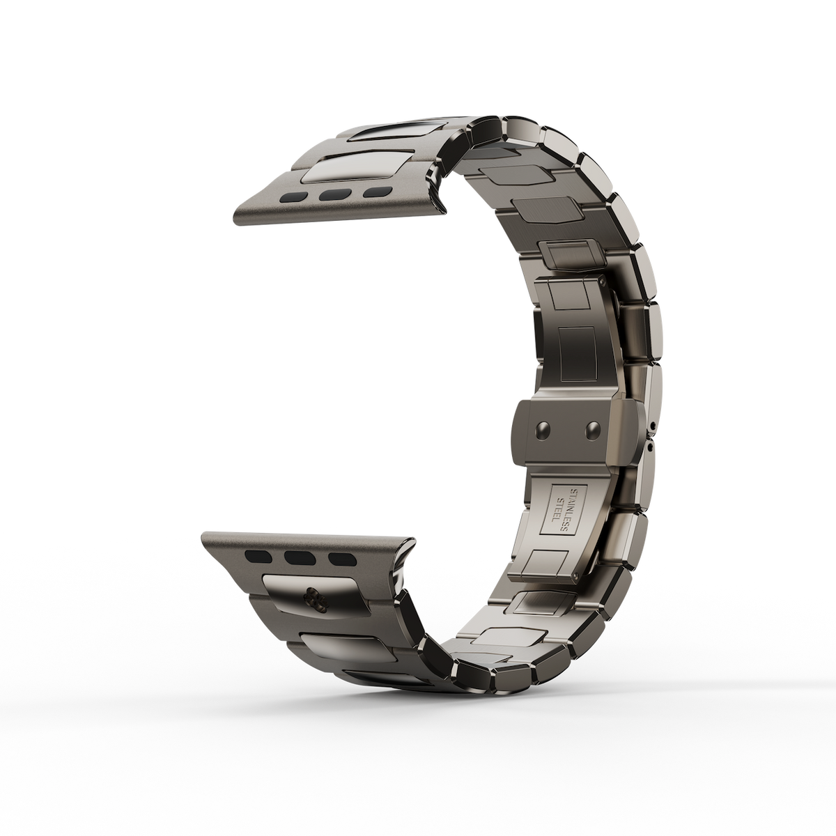 時計 GOLDENCONCEPT II Titanium Grey Royal Apple Watch Strap Titanium grey: Click-to-Resize