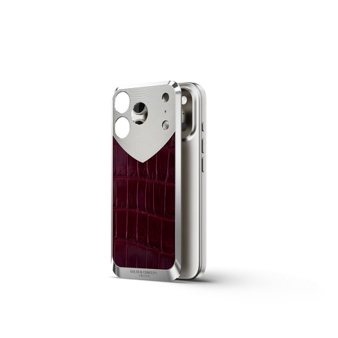 iPhone Case / RST17 - Magnetic Shield Alligator Edition - Maroon