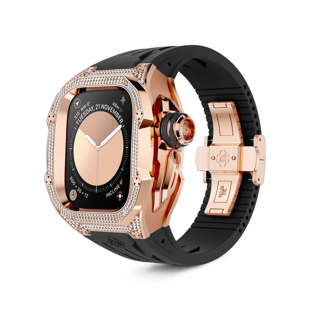 Apple Watch Case / RSTIII49 - AMBER ROSE BLACK – ゴールデン