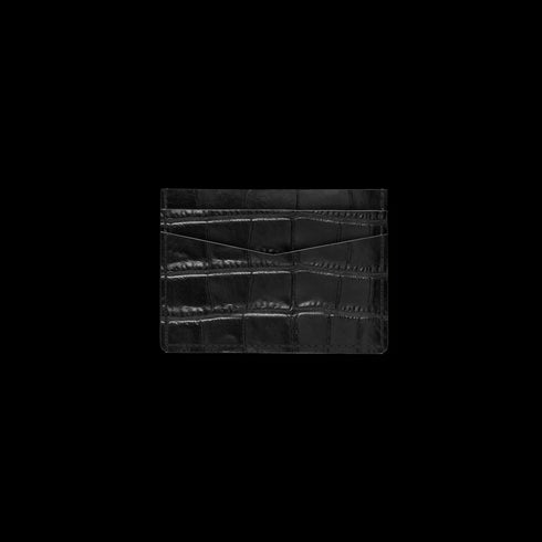 Card Holder / Croco Embossed