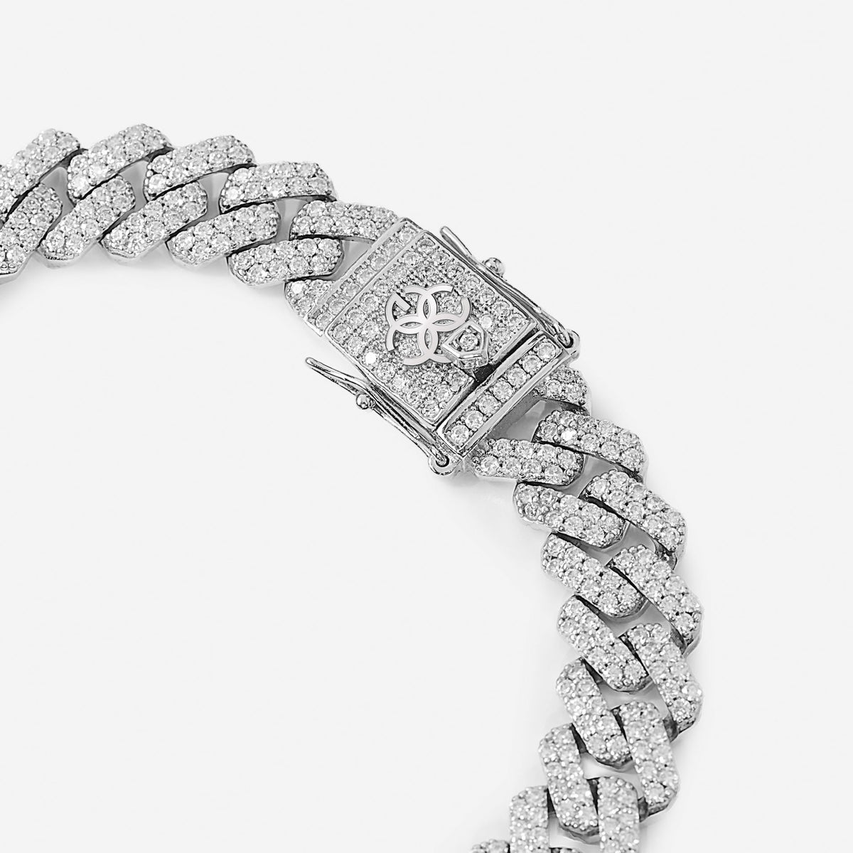 GOLDEN CONCEPT★VIP★Cuban Iced Sterling Silver ブレスレット Bracelet - Cuban Link – ゴールデンコンセプト公式サイト