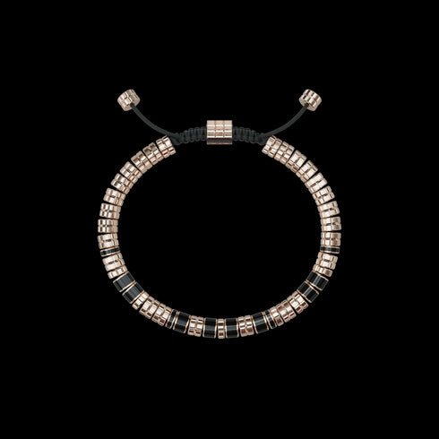 Bracelet - EV - Rose gold - Black