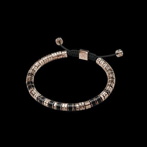 Bracelet - EV - Rose gold - Black