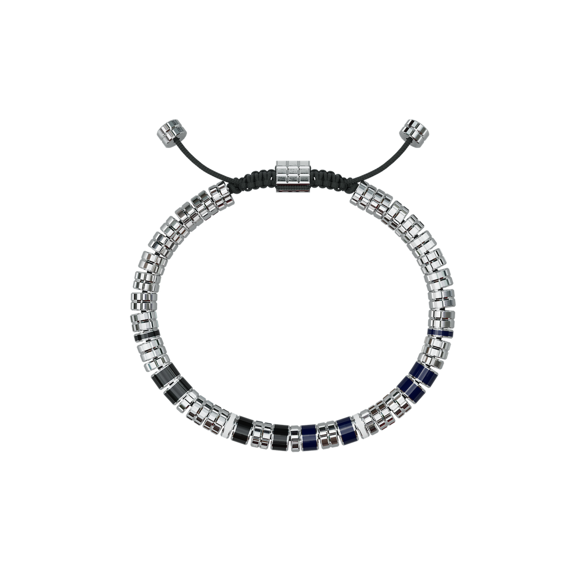 Golden Concept★大人気の白黒コンビ♪EV ブレスレット17cm/19cm Bracelet - EV - Silver -Blue & Black – ゴールデンコンセプト
