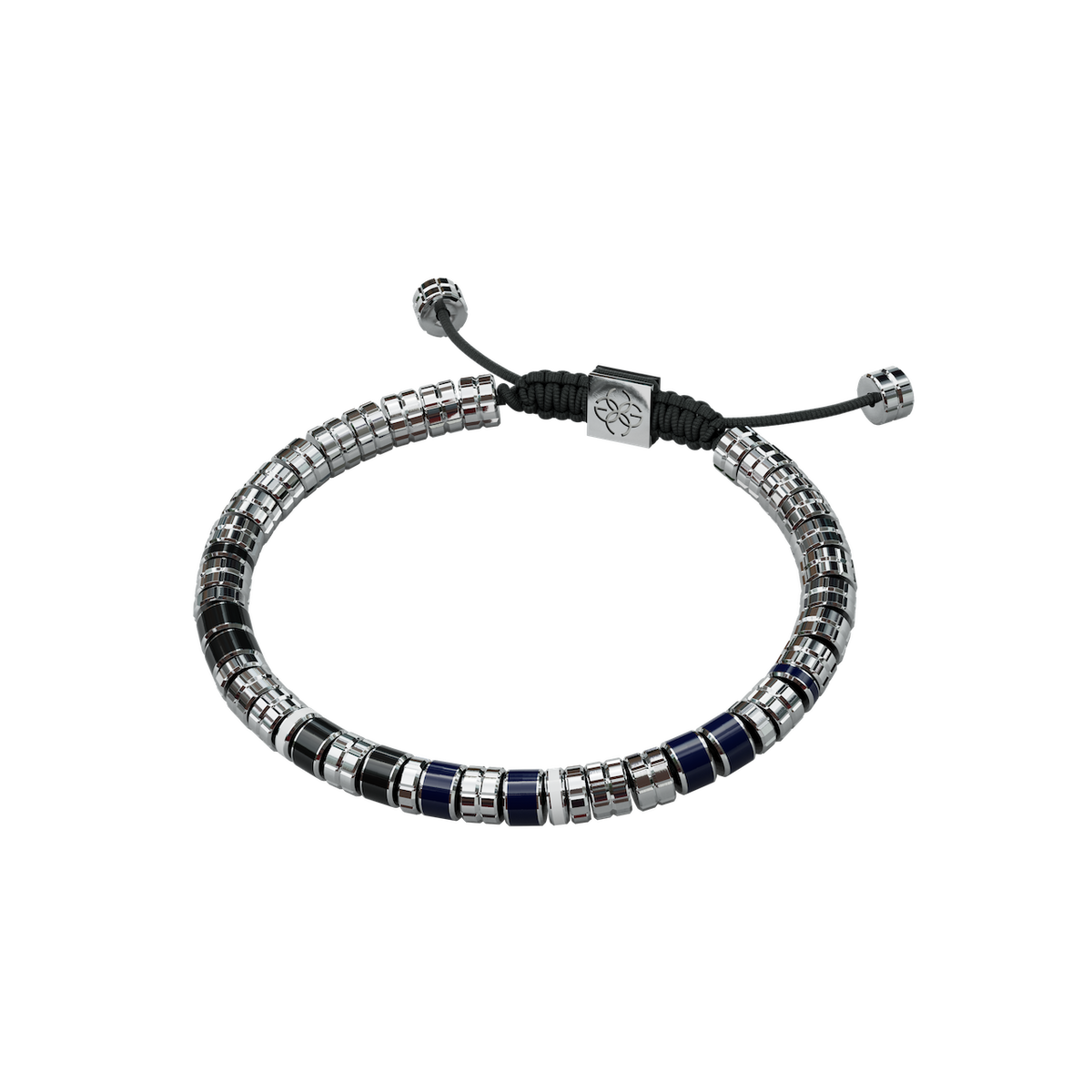 Bracelet - EV - Silver -Blue & Black – ゴールデンコンセプト Bracelet - EV - Silver -Blue & Black – ゴールデンコンセプト