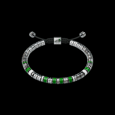 Bracelet - EV - Silver - Green