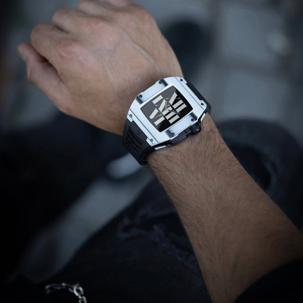 Apple Watch Case - RSC44 - ALBINO WHITE/BLK
