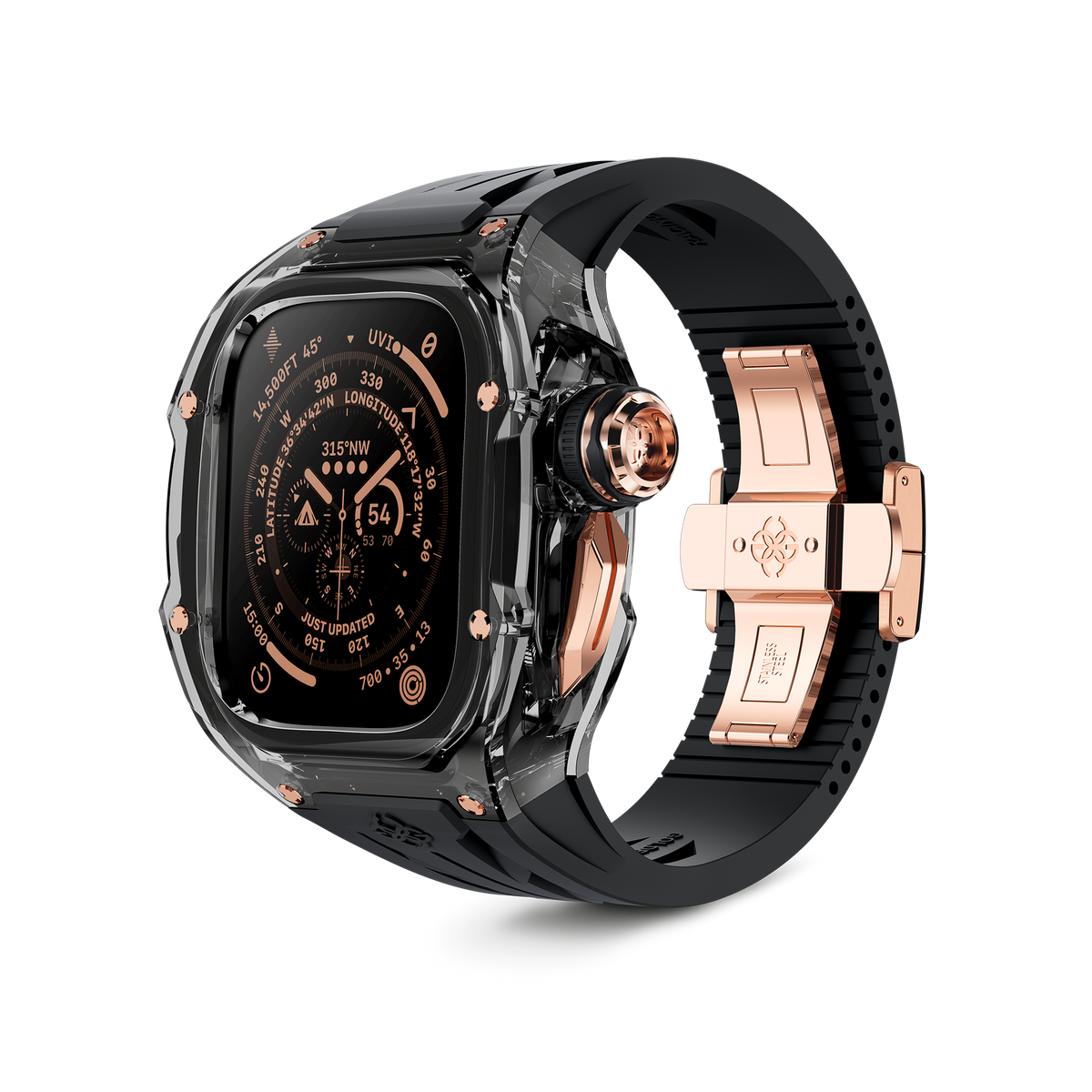 Apple Watch Case - RSTR49 - SMOKEY BLACK ROSE GOLD – ゴールデン ...