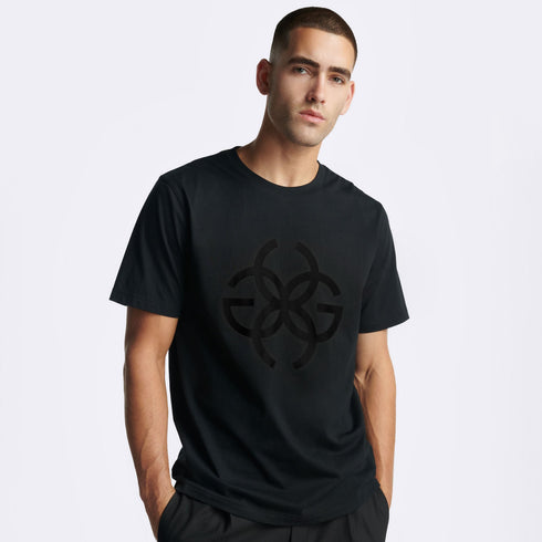 T-Shirt - Normal Print Black