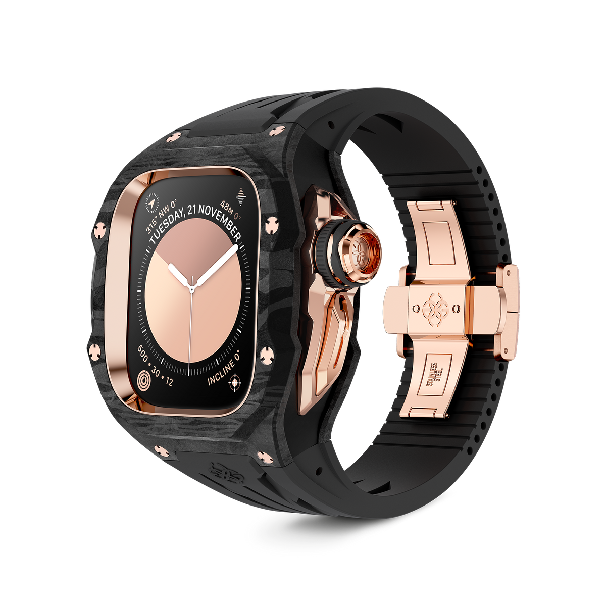 Apple Watch Case / RSCIII49 - Rose Gold Carbon – ゴールデン Apple Watch Case / RSCIII49 - Rose Gold Carbon – ゴールデン