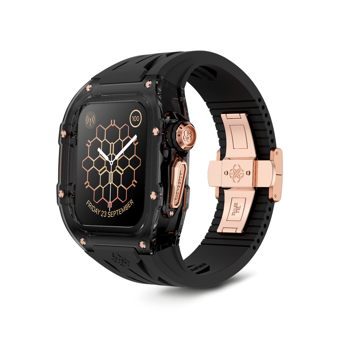 Apple Watch Case - RSTR45 - SMOKEY BLACK ROSE GOLD
