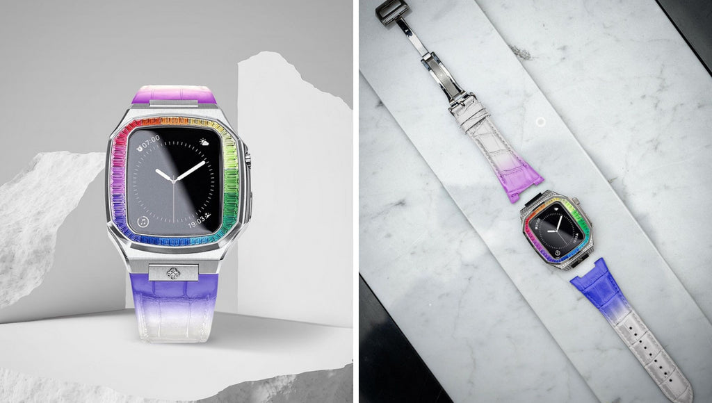 レインボー アップルウォッチケース