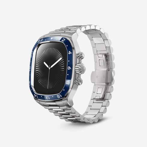 Apple Watch Case - CRCS46 Silver/Blue