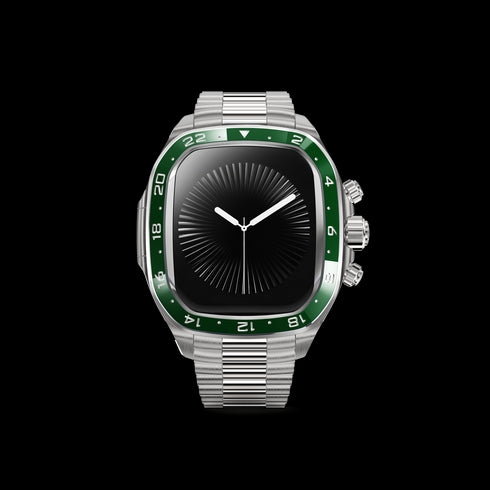 Apple Watch Case - CRCS46 Silver/Green